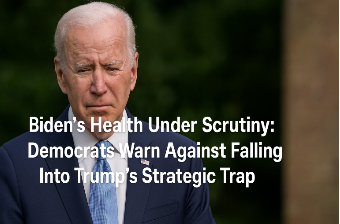 Biden’s Health Under Scrutiny: Democrats Warn Against Falling Into Trump’s Strategic Trap